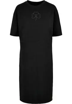 Платье Merchcode Spring - Leaf Clover Flower, черный