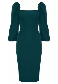 Платье-мешочек Swing Fashion, зеленый