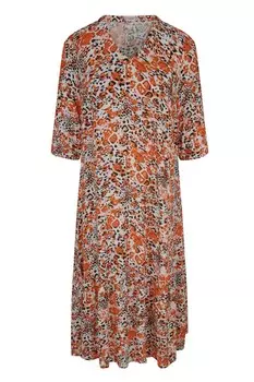 Платье MIAMODA Midi, разноцветный