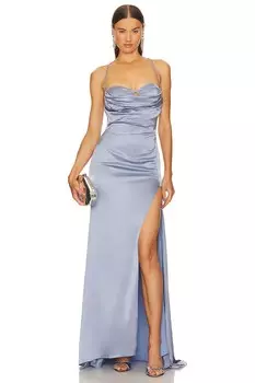 Платье Michael Costello x REVOLVE Ailana Gown, цвет Slate Grey