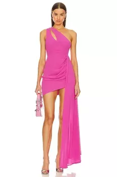 Платье Michael Costello x REVOLVE Badru Gown, цвет Hot Pink