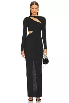 Платье Michael Costello x REVOLVE Cygnus Gown, черный