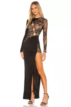 Платье Michael Costello x REVOLVE Hillary Gown, черный