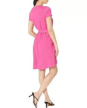 Платье Michael Kors Chain Cutout High-Low Dress, цвет Cerise