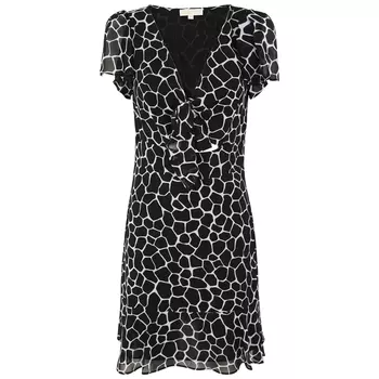 Платье Michael Kors Giraffe Pattern, белый/черный