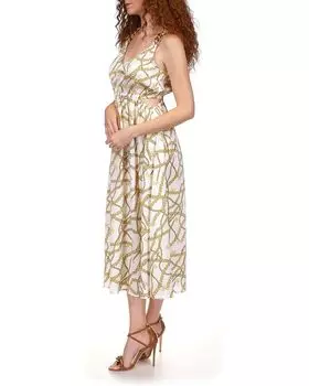 Платье Michael Kors Logo Chain Dress, белый