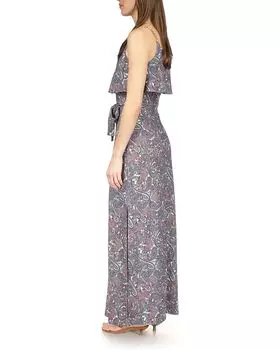 Платье Michael Kors Paisley Chain Flutter Maxi Dress, цвет Sangria