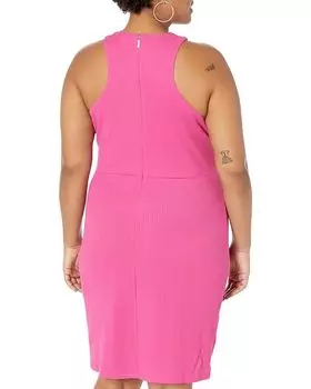 Платье Michael Kors Plus Size Solid Crisscross Mini Dress, цвет Cerise