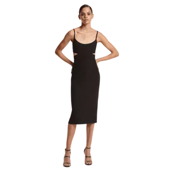 Платье Michael Kors Stretch Wool Crepe Cutout Sheath, черный