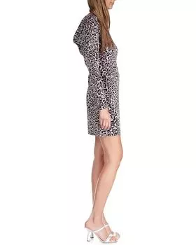Платье Michael Kors Velvet Long Sleeve Cowl Back Dress, цвет Malachite