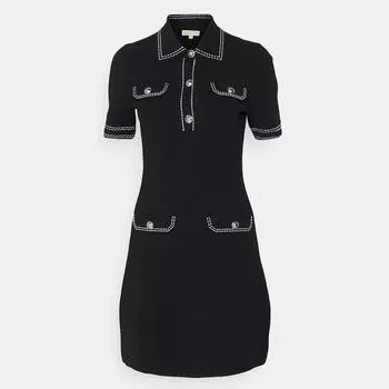 Платье MICHAEL Michael Kors Eco Pop Button, черный