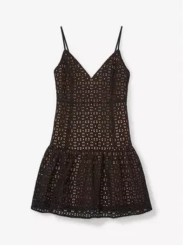 Платье Michael Michael Kors Eyelet Cotton, черный