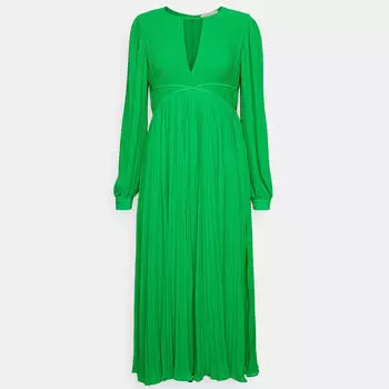 Платье MICHAEL Michael Kors Pleated, ярко-зеленый