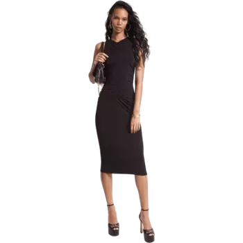 Платье Michael Michael Kors Stretch Matte Jersey Ruched, черный