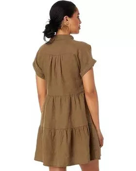 Платье Michael Stars Greta Short Sleeve Tiered Dress, цвет Dolma