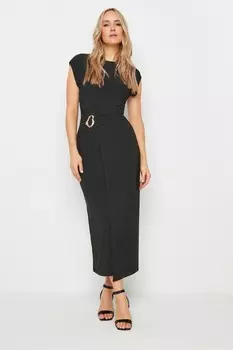 Платье мидакси с драпировкой и пряжкой Long Tall Sally, синий