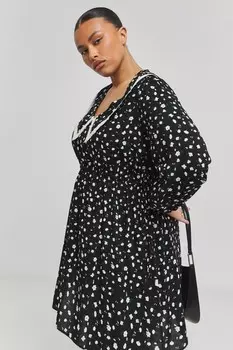 Платье мидакси с воротником Simply Be, черный