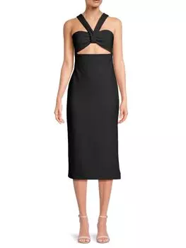 Платье мидакси с вырезом на бретельках Rachel Rachel Roy, черный