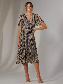 Платье мидакси в горошек Jolie Moi, разноцветный