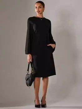 Платье миди а-силуэта Jolie Moi, черный