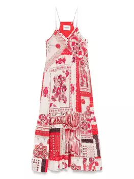 Платье миди Abba MARANT TOILE, красный
