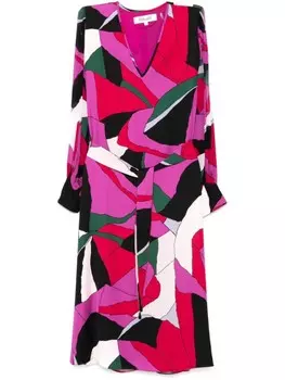 Платье миди Abel DVF Diane von Furstenberg, розовый
