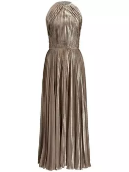 Платье миди Abigail Ralph Lauren Collection, золотой