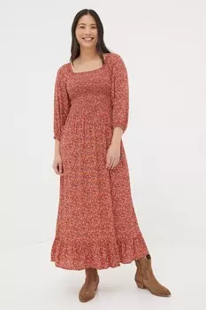 Платье миди Adele Fatface Fat Face, красный