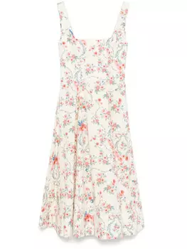 Платье миди Agua By Agua Bendita Pistilo Mosqueta, нейтральный