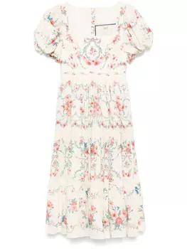 Платье миди Agua By Agua Bendita Alga Mosqueta, нейтральный