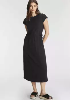 Платье миди AJC с регулируемым бретелем, черный
