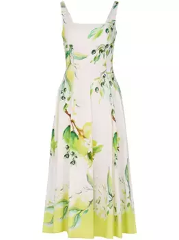 Платье миди Alexandra Nicholas, белый