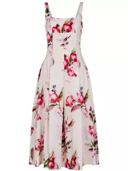 Платье миди Alexandra Nicholas, белый