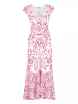 Платье миди Alia с цветочным принтом Hale Bob, розовый