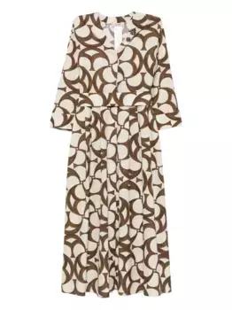 Платье миди Alice с абстрактным принтом 'S Max Mara, нейтральный