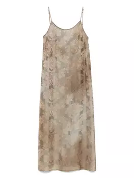 Платье миди Анайя Uma Wang, коричневый