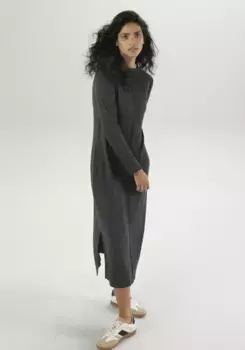 Платье миди Aniston CASUAL с декоративной окантовкой спереди - НОВАЯ КОЛЛЕКЦИЯ, антрацит