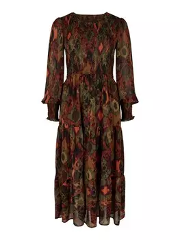 Платье миди Apricot Dress Ikat, хаки