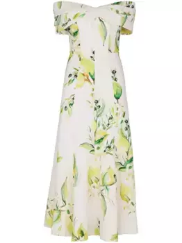 Платье миди Ariana Nicholas, белый