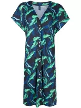 Платье миди Artemis с принтом Lygia & Nanny, синий