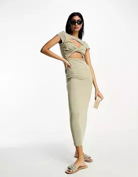 Платье-миди Asos, зеленый