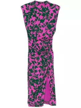 Платье миди Aviel DVF Diane von Furstenberg, фиолетовый