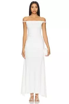 Платье миди бьянка Alice + Olivia, белый