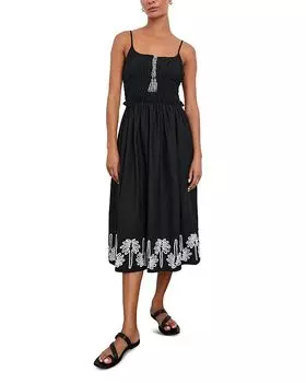 Платье миди Baja Palm Trees Rails, черный