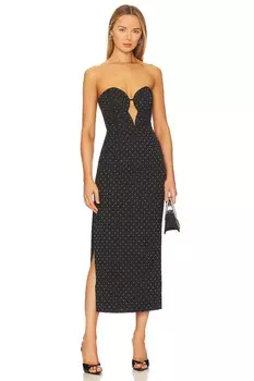 Платье миди Bardot Eleni, черный