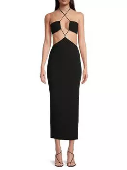 Платье миди Bec &amp; Bridge с вырезами alba, черный