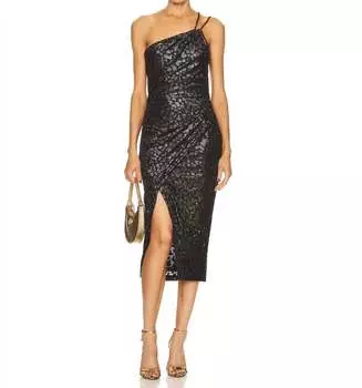 Платье миди Bexly из черного люрекса IRO