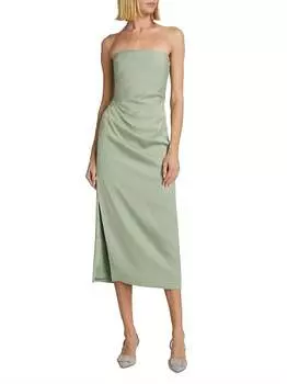 Платье миди без бретелек Harriet в цвете Sage Green Derek Lam 10 Crosby
