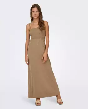 Платье миди без бретелек jdy, коричневый