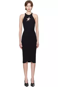 Платье миди без рукавов Black Star Mugler